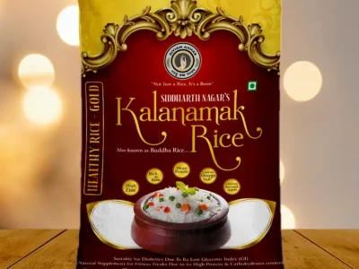 Diviam Aahar's KalaNamak Rice - 25 Kg - Front